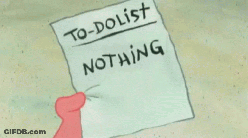 Cartoon Hand Writing To Do List Nothing GIF