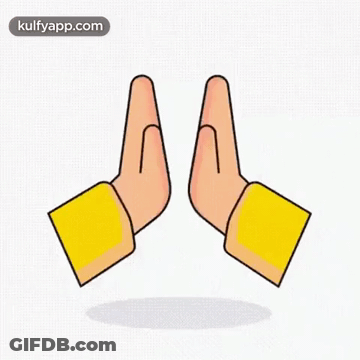 Cartoon Hands Praying GIF