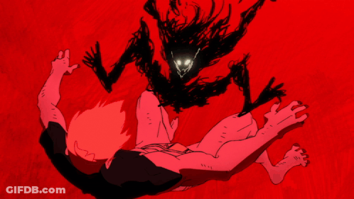 Cartoon Hands Reaching Toward Black Object GIF