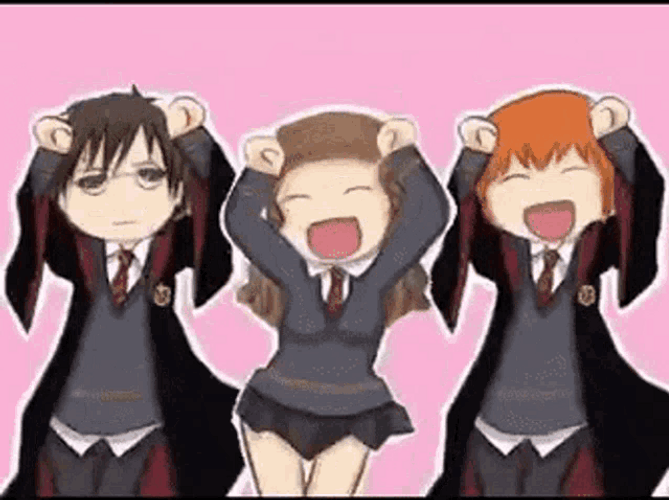 Cartoon Harry Potter Dance GIF