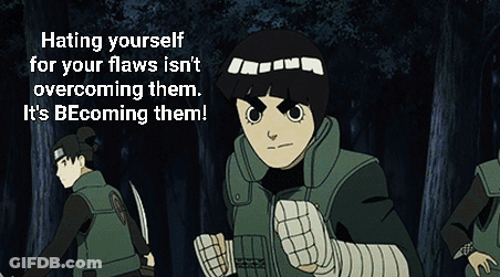 Cartoon Hating Yourself Isn't Overcoming It's Becoming GIF