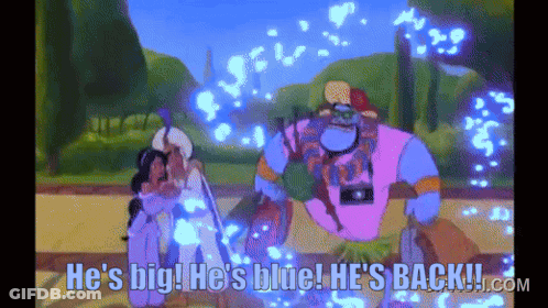 Cartoon He's Big He's Blue He's Back GIF