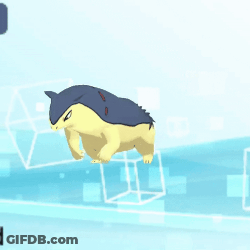 Cartoon Hedgehog Flying In Blue Background GIF