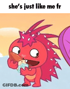 Cartoon Hedgehog Holding Ice Cream Cone GIF
