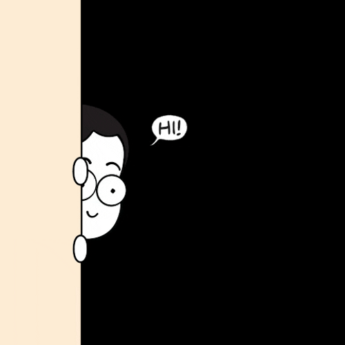 Cartoon Hi Greetings GIF