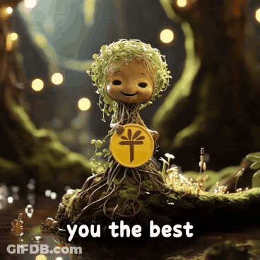 Cartoon Holding Coin Saying You The Best GIF