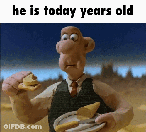Cartoon Holding Food And Cheese Today Years Old GIF