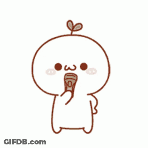 Cartoon Holding Microphone In Mouth Eating Money GIF
