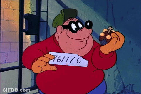 Cartoon Holding Paper With Number 761176 GIF