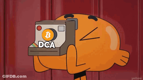 Cartoon Holding Polaroid Camera With DCA GIF