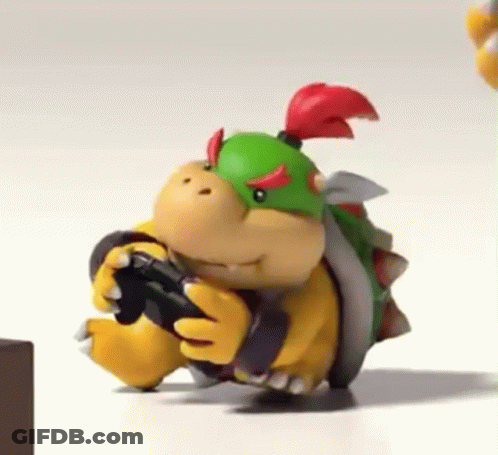 Cartoon Holding Remote Control GIF