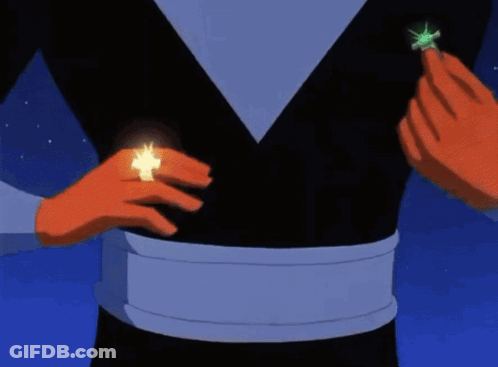 Cartoon Holding Sparkler And Screaming GIF