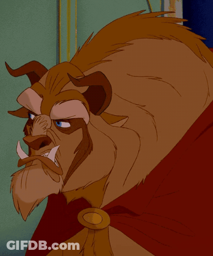 Cartoon Horned Character Close Up GIF