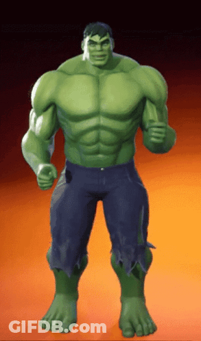 Cartoon Hulk Standing GIF