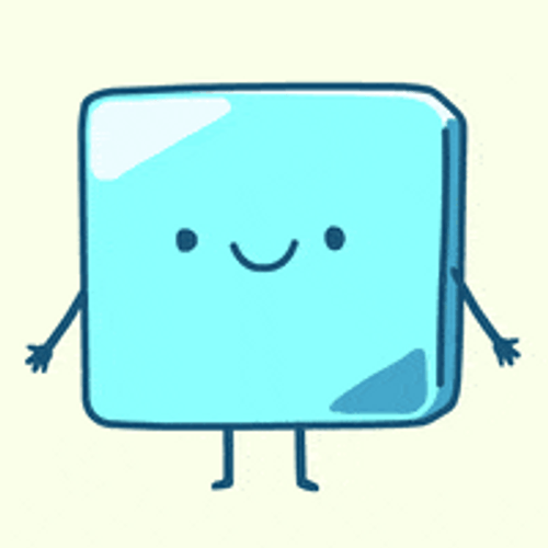 Cartoon Ice Cube I'm Melting GIF