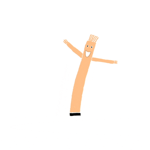 Cartoon Inflatable Tube Man Dancing GIF