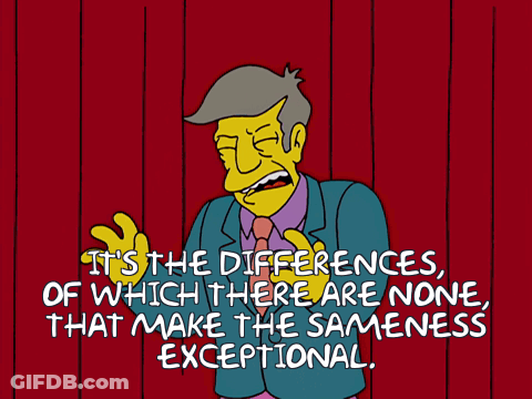 Cartoon It's Differences Of Which There Are None GIF