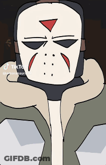Cartoon Jason Voorhees Mask GIF