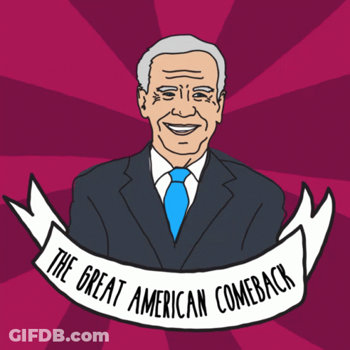 Cartoon Joe Biden The Great American Comeback GIF