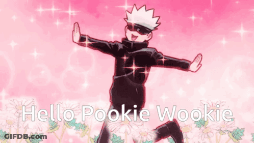Cartoon Jumping Hello Pookie Wookie GIF