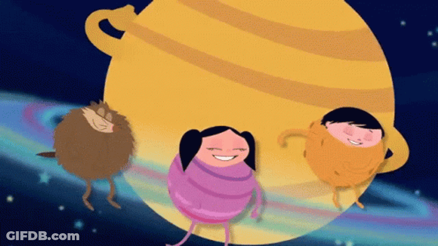 Cartoon Jupiter Dancing GIF
