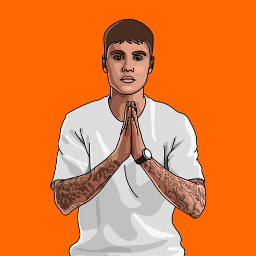 Cartoon Justin Bieber Praying Meme GIF