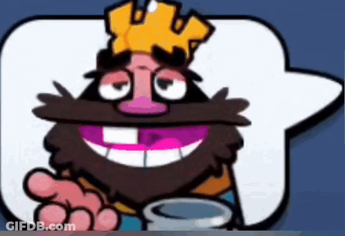 Cartoon King With Crown GIF