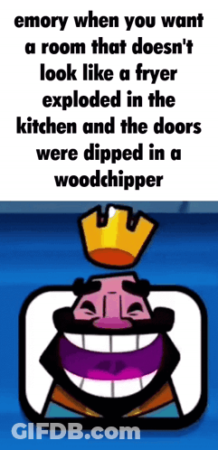 Cartoon King With Crown Saying Emory GIF