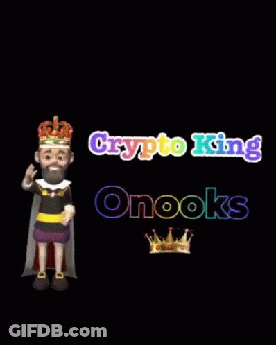 Cartoon King With Crypto King On Nooks GIF