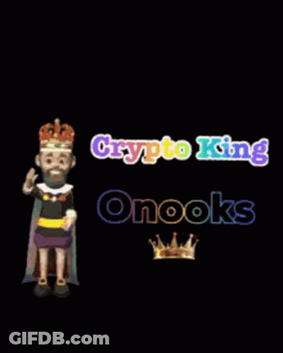 Cartoon King With Crypto King Onnooks GIF