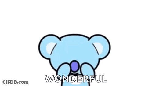 Cartoon Koala With Red Hearts And Heart On Head GIF