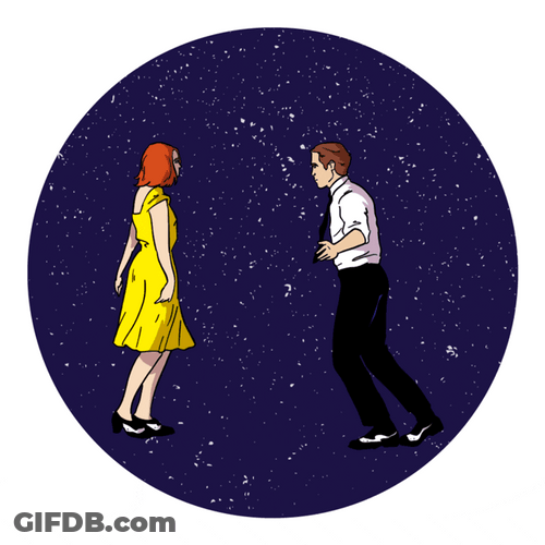 Cartoon La La Land Couple Goals Dance GIF
