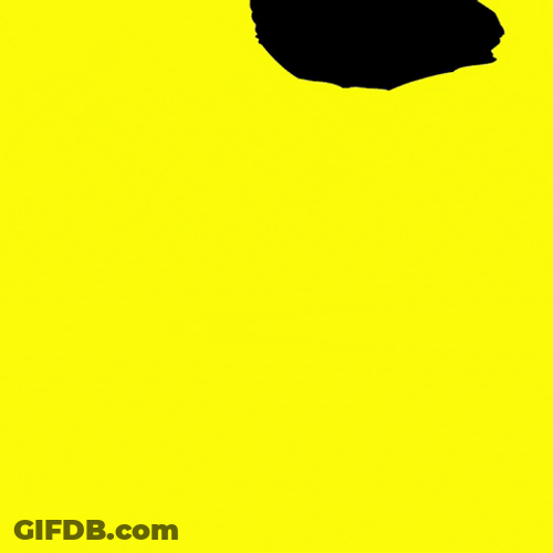 Cartoon Lady Drowns In Yellow Liquid Animation GIF