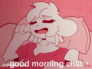 Cartoon Laying In Bed Saying Good Morning Chat GIF