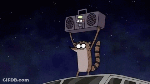 Cartoon Laying In Bed With I Love You Cup GIF