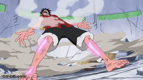 Cartoon Laying On Ground With Glowing Pink Legs GIF