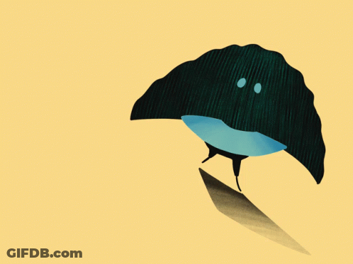 Cartoon Leaf With Eyes GIF