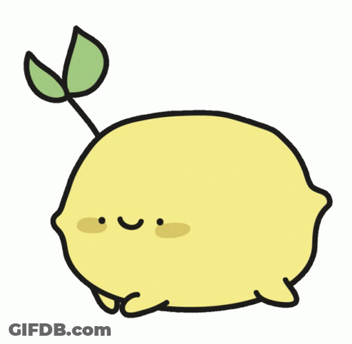 Cartoon Lemon Walking GIF
