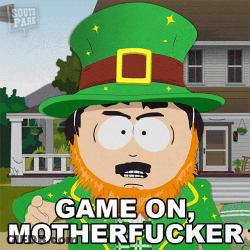 Cartoon Leprechaun Game On Motherfucker GIF