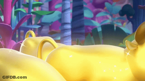 Cartoon Lion Lying On Bed GIF
