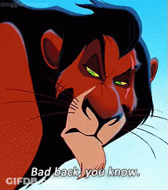 Cartoon Lion Says Bad Back You Know GIF
