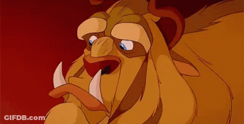 Cartoon Lion With Blood GIF