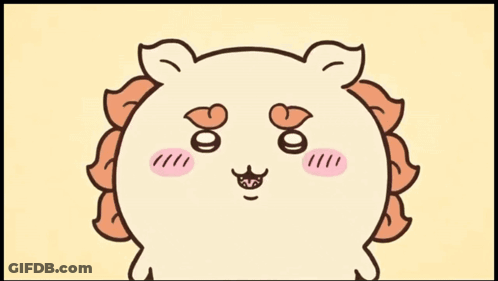 Cartoon Lion With Pink Nose GIF