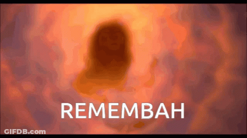 Cartoon Lion With Word Rememben GIF