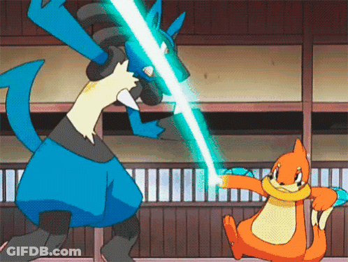Cartoon Lizard And Fox Fighting GIF