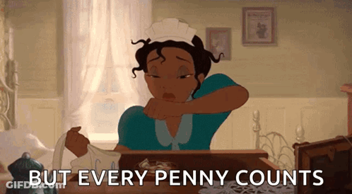 Cartoon Maid But Every Penny Counts GIF