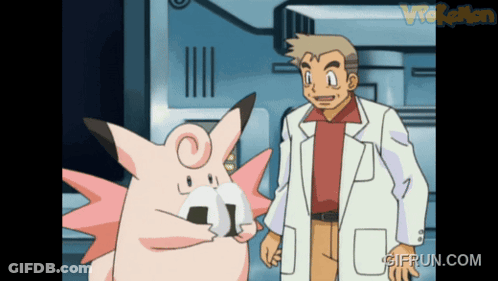 Cartoon Man And Pink Pokemon With Gifrun.com GIF