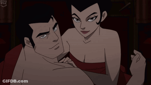 Cartoon Man And Woman With FM GIF