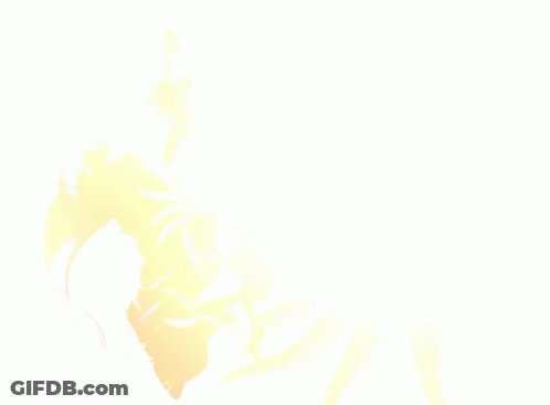 Cartoon Man Beside Fire Fox GIF