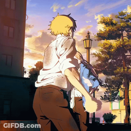 Cartoon Man Carrying Child GIF